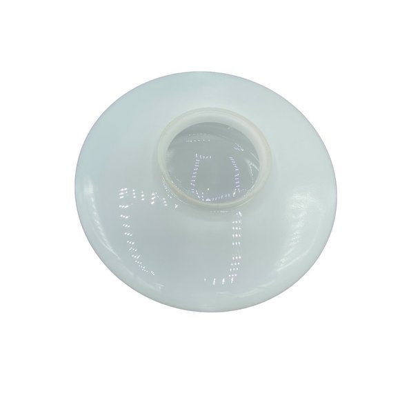 Vintage Art Deco White Glass Ceiling Globe, Light Shade Domed 11" Diameter - Picture 6 of 14